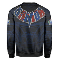 Polynesian Sweatshirt Samoa Forever Sweatshirt LT10 - Wonder Print Shop