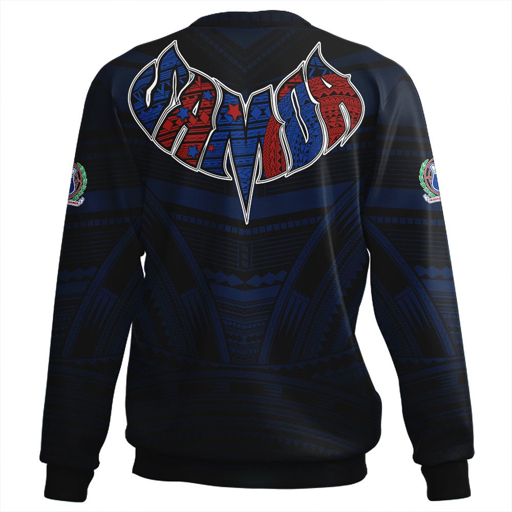 Polynesian Sweatshirt Samoa Forever Sweatshirt LT10 - Wonder Print Shop
