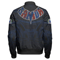 Polynesian Jacket Samoa Forever Sleeve Zip Bomber Jacket LT10 - Wonder Print Shop