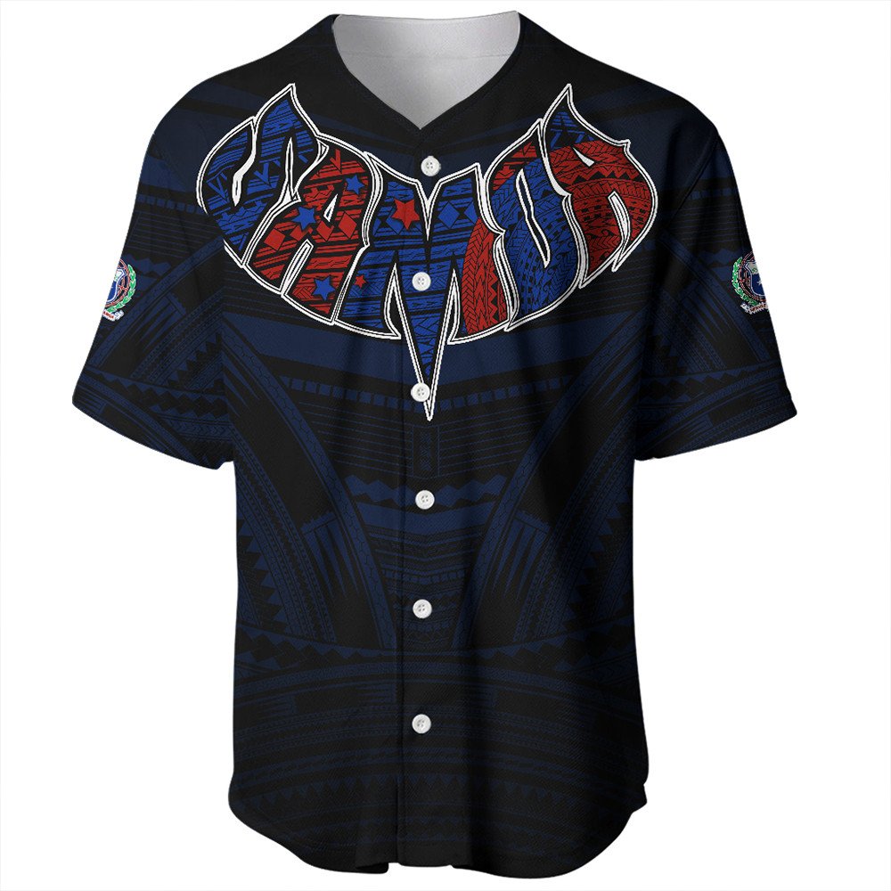 Polynesian Shirt Samoa Forever Baseball Jersey LT10 - Wonder Print Shop