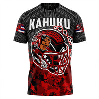 Polynesian T Shirt Red Raider For Life T Shirt LT10 - Wonder Print Shop