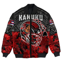 Polynesian Jacket Red Raider For Life Bomber Jacket LT10 - Wonder Print Shop