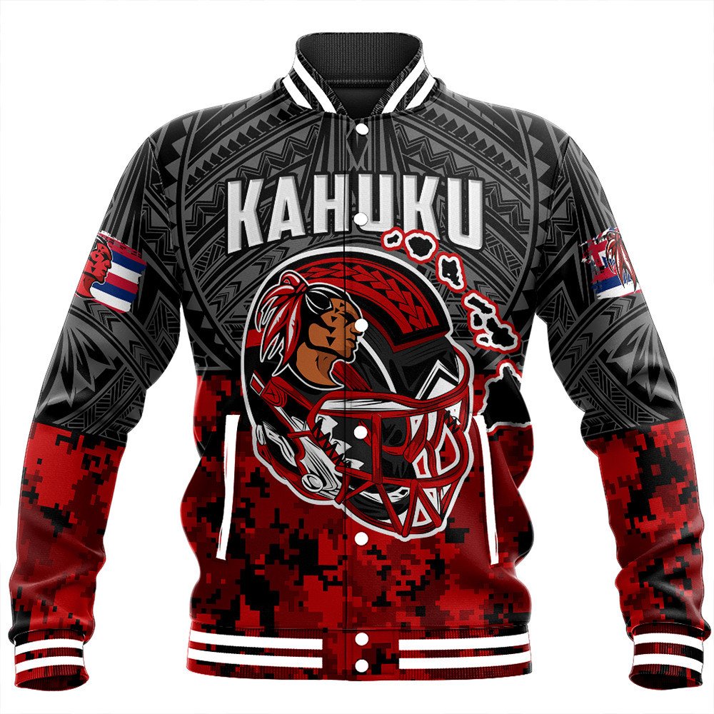 Polynesian Jacket Red Raider For Life Baseball Jacket LT10 - Wonder Print Shop