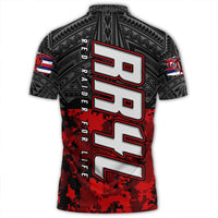 Polynesian Polo Shirt Red Raider For Life Polo Shirt LT10 - Wonder Print Shop