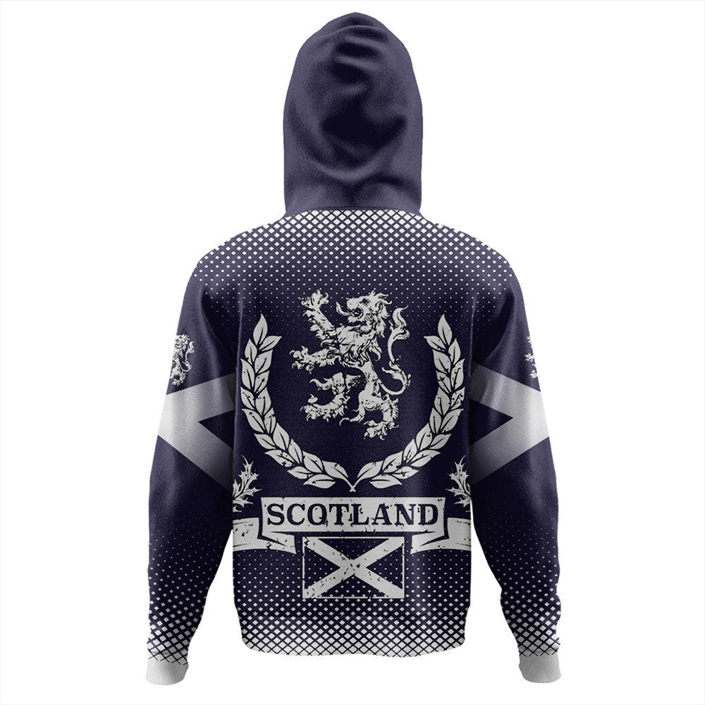 Hoodie Scotland Pride Saltire Lion Zip Hoodie - Wonder Print Shop