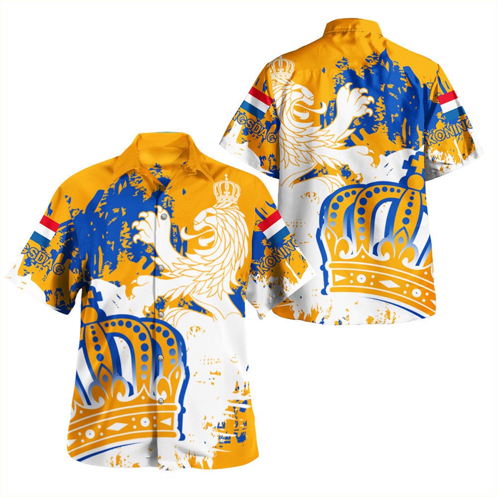 Wonder Print Shop Holland, Dutch, Nederland Shirt - The Netherlands Lion King's Day Koningsdag Beach Shirt - Wonder Print Shop
