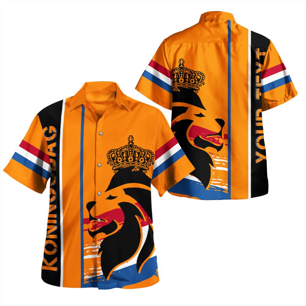 (Personalized) Wonder Print Shop Holland, Dutch, Nederland Shirt - The Netherlands Koningsdag Quarter Style Beach Shirt - Wonder Print Shop