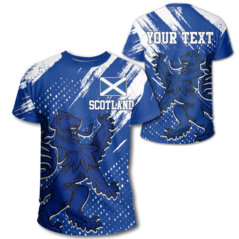 (Custom Text) Scotland Lion Grunge T Shirt RLT12 - Wonder Print Shop