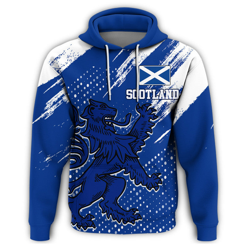 Custom Scotland Lion Grunge Hoodie RLT12 - Wonder Print Shop