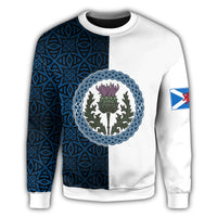 Scotland Half Thistle Celtic Sweatshirt RLT12 - Wonder Print Shop