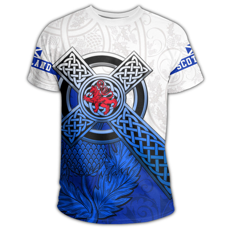 Scotland Pattern Thistle T Shirt RLT12 - Wonder Print Shop