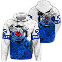 Scotland Pattern Thistle Hoodie RLT12 - Wonder Print Shop