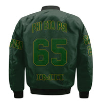 (Custom) Wonder Print Shop Jacket - Phi Eta Psi Sleeve Zip Bomber Jacket RLT8 - Wonder Print Shop