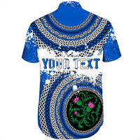 custom-text-scotland-celtic-circle-short-sleeve-shirt