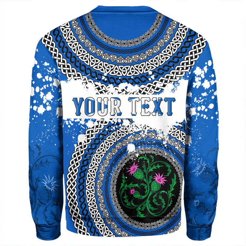 (Custom Text) Scotland Celtic Circle Sweatshirt RLT12 - Wonder Print Shop