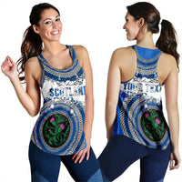 (Custom Text) Scotland Celtic Circle Racerback Tank RLT12 - Wonder Print Shop