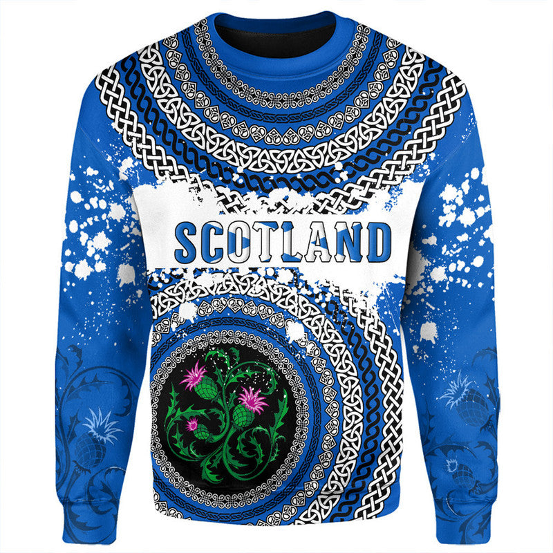 (Custom Text) Scotland Celtic Circle Sweatshirt RLT12 - Wonder Print Shop