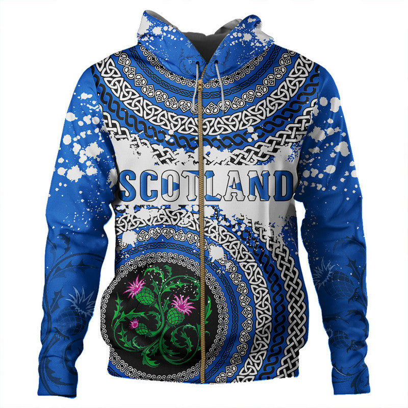 Custom Scotland Celtic Circle Zip Hoodie RLT12 - Wonder Print Shop