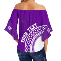 custom-text-scotland-purple-thistle-off-shoulder-wrap-waist-top