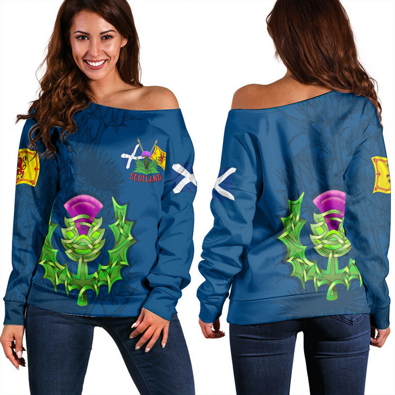 Scotland Celtic Knot Women Off Shoulder RLT12 - Wonder Print Shop