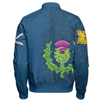 Scotland Celtic Knot Sleeve Zip Bomber Jacket RLT12 - Wonder Print Shop