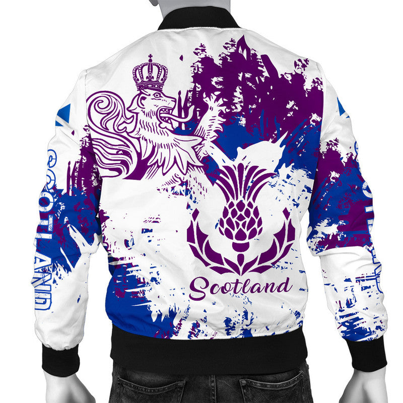 Scotland Lion King's Thistle Bomber Jacket RLT12 - Wonder Print Shop