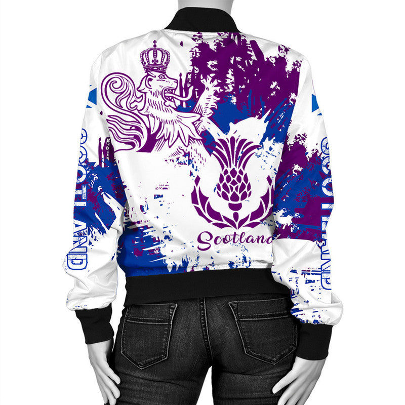 Scotland Lion King's Thistle Bomber Jacket RLT12 - Wonder Print Shop