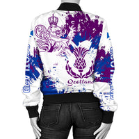 Scotland Lion King's Thistle Bomber Jacket RLT12 - Wonder Print Shop