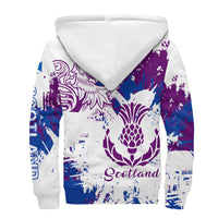 Scotland Lion King's Thistle Sherpa Hoodie RLT12 - Wonder Print Shop
