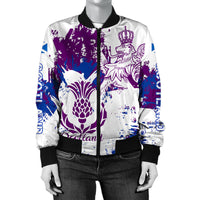 Scotland Lion King's Thistle Bomber Jacket RLT12 - Wonder Print Shop