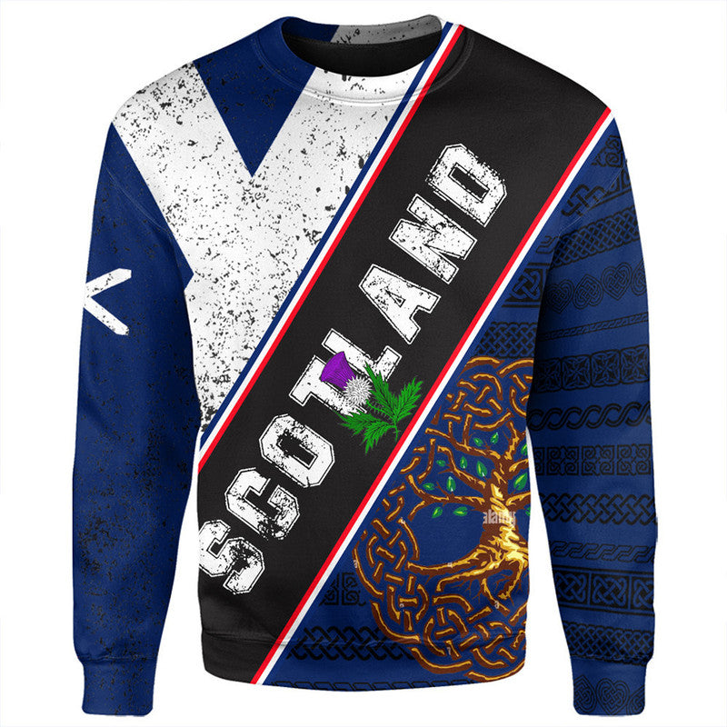 Scotland Pattern Flag Sweatshirt RLT12 - Wonder Print Shop