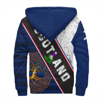 Scotland Pattern Flag Sherpa Hoodie RLT12 - Wonder Print Shop