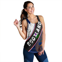 Scotland Pattern Flag Racerback Tank RLT12 - Wonder Print Shop