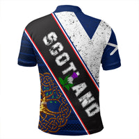Scotland Pattern Flag Polo Shirt RLT12 - Wonder Print Shop