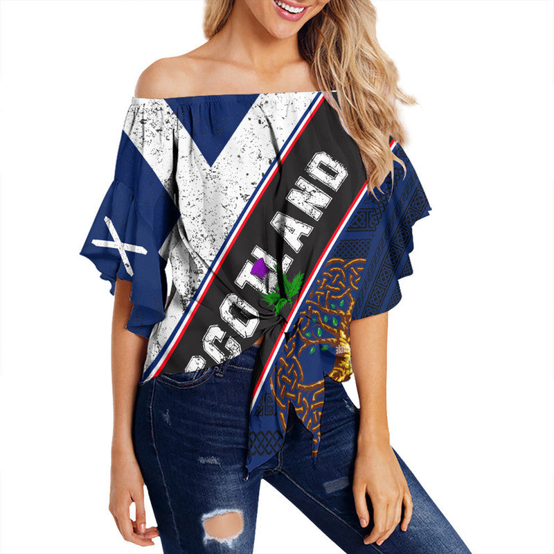 scotland-pattern-flag-off-shoulder-wrap-waist-top
