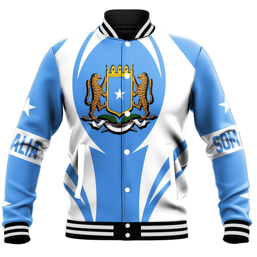 Wonder Print Shop Clothing - Somalia Action Flag Baseball Jacket RLT7 - Wonder Print Shop