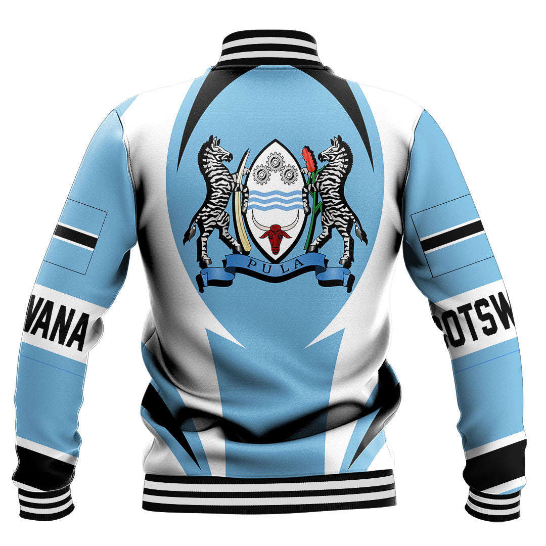 Wonder Print Shop Clothing - Botswana Action Flag Baseball Jacket RLT7 - Wonder Print Shop