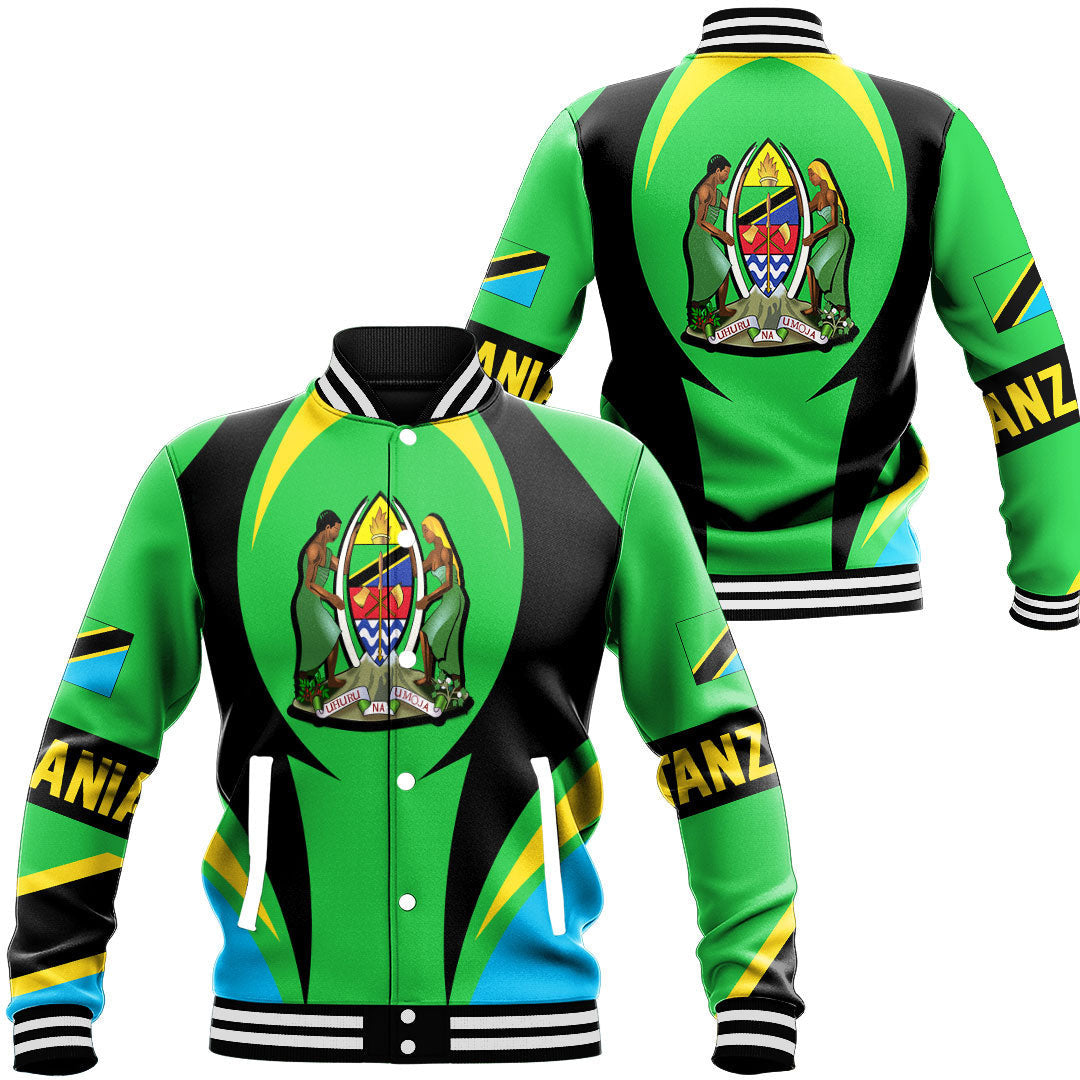 Wonder Print Shop Clothing - Tanazia Action Flag Baseball Jacket RLT7 - Wonder Print Shop