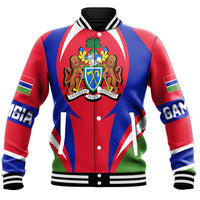 Wonder Print Shop Clothing - Gambia Action Flag Baseball Jacket RLT7 - Wonder Print Shop