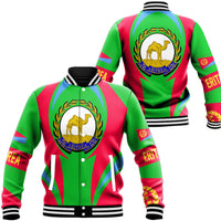 Wonder Print Shop Clothing - Eritrea Action Flag Baseball Jacket RLT7 - Wonder Print Shop