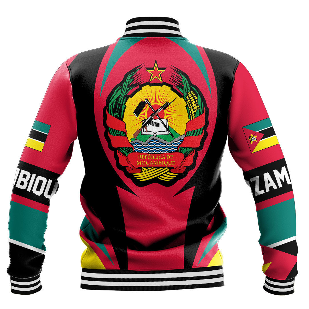 Wonder Print Shop Clothing - Mozambique Action Flag Baseball Jacket RLT7 - Wonder Print Shop