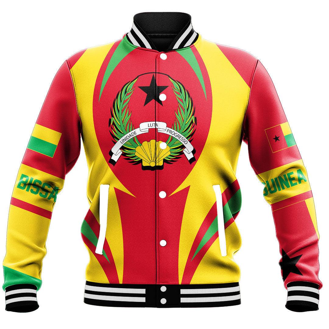 Wonder Print Shop Clothing - Guinea Action Flag Baseball Jacket RLT7 - Wonder Print Shop