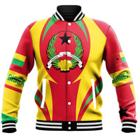Wonder Print Shop Clothing - Guinea Action Flag Baseball Jacket RLT7 - Wonder Print Shop