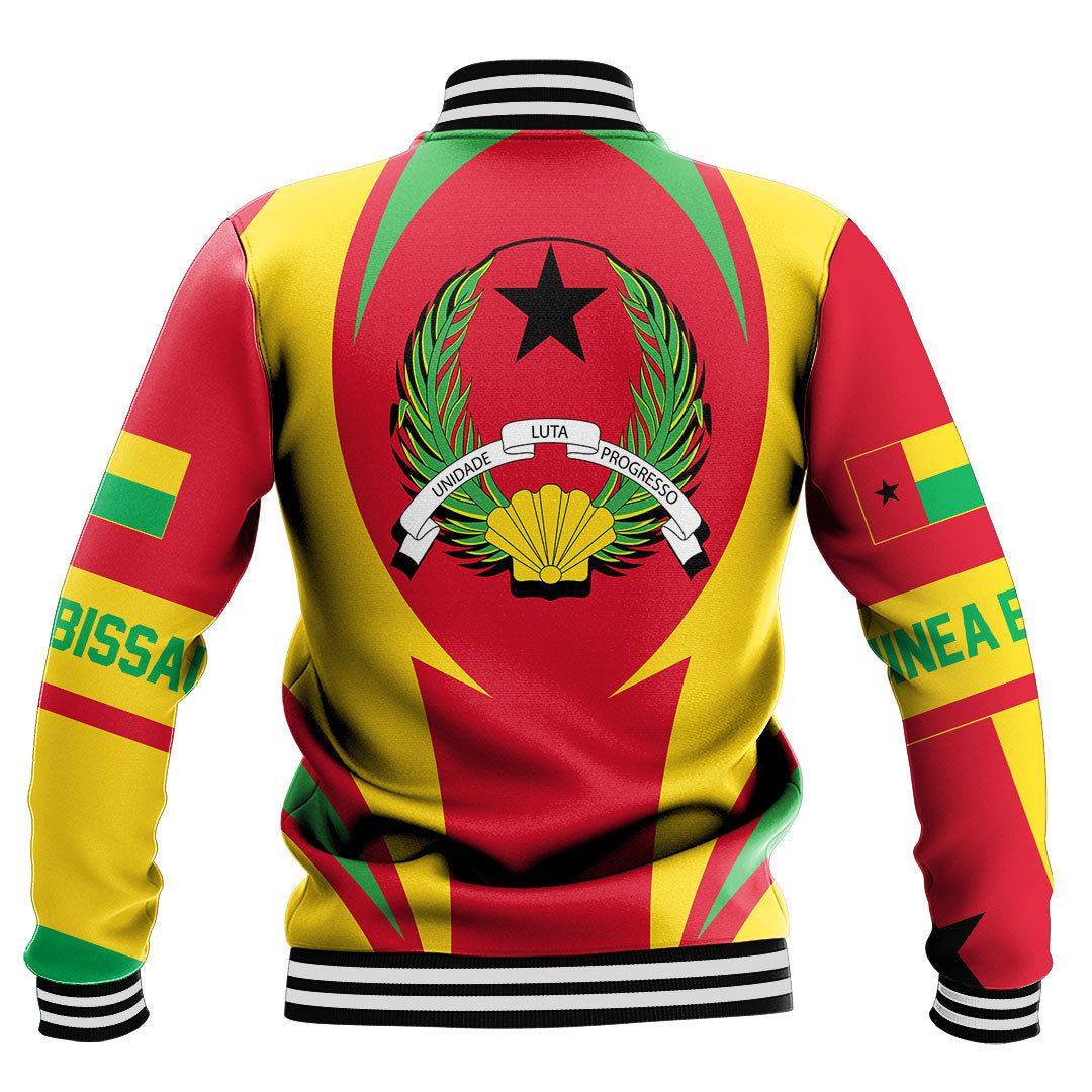 Wonder Print Shop Clothing - Guinea Action Flag Baseball Jacket RLT7 - Wonder Print Shop