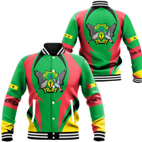 Wonder Print Shop Clothing - S o Tom and Prncipe Action Flag Baseball Jacket RLT7 - Wonder Print Shop
