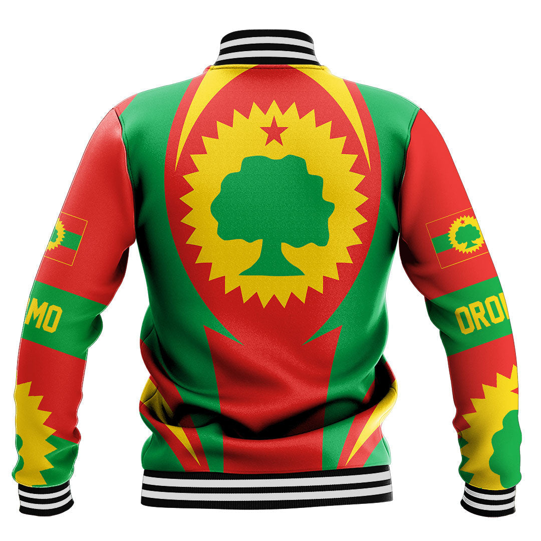 Wonder Print Shop Clothing - Oromo Action Flag Baseball Jacket RLT7 - Wonder Print Shop
