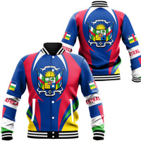Wonder Print Shop Clothing - Central Africa Action Flag Baseball Jacket RLT7 - Wonder Print Shop