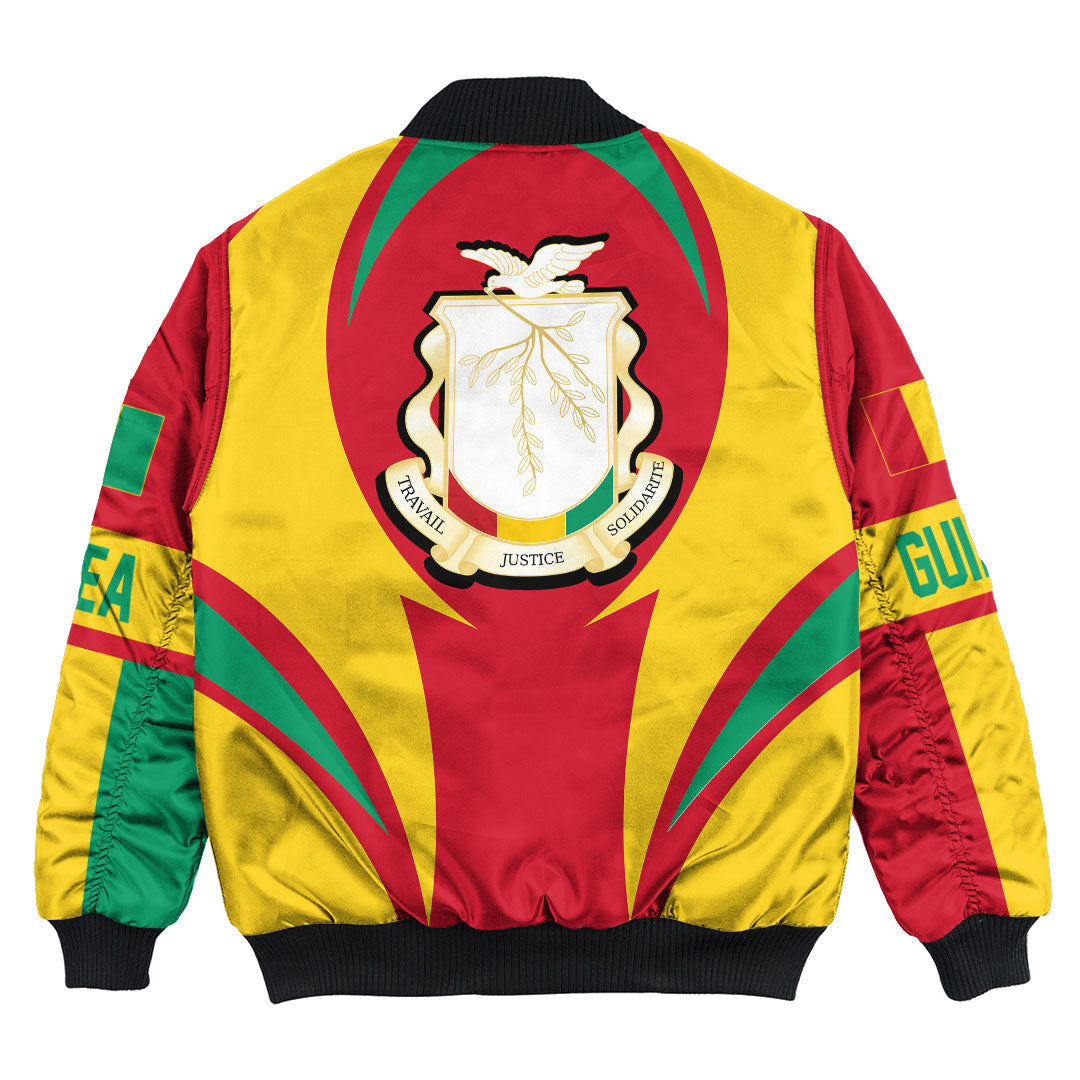 Getteestore Clothing - Guinea Bissau Action Flag Bomber Jacket RLT7 - Wonder Print Shop