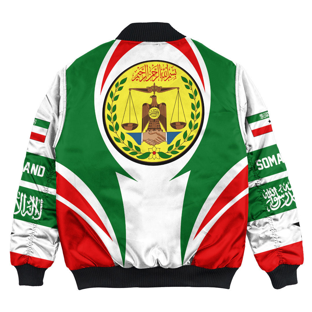Getteestore Clothing - Somaliand Action Flag Bomber Jacket RLT7 - Wonder Print Shop