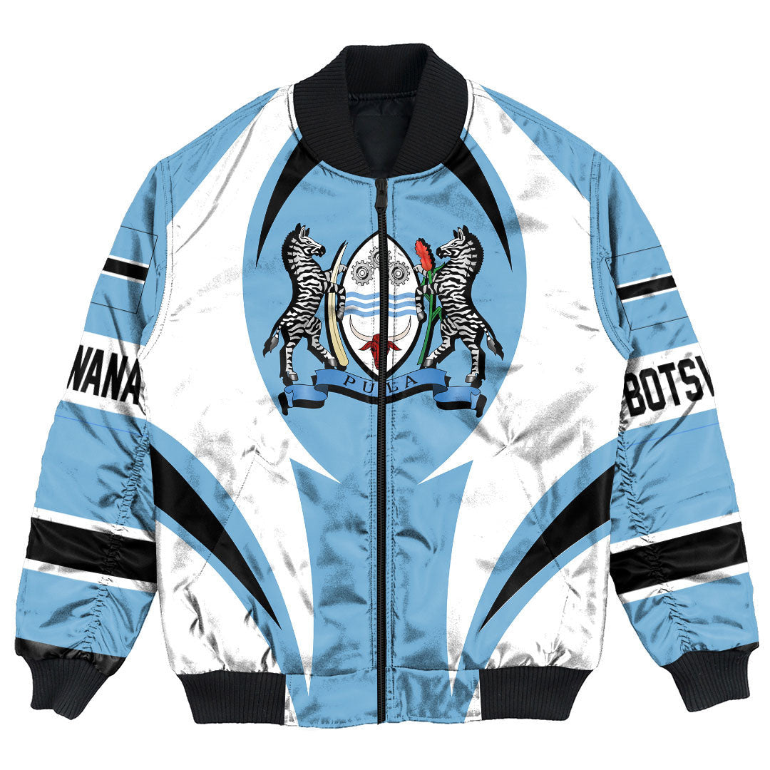 Getteestore Clothing - Botswana Action Flag Bomber Jacket RLT7 - Wonder Print Shop